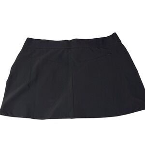 Greg Norman PlayDry Black Golf Skort Women's XXL Elastic Waist Activewear‎